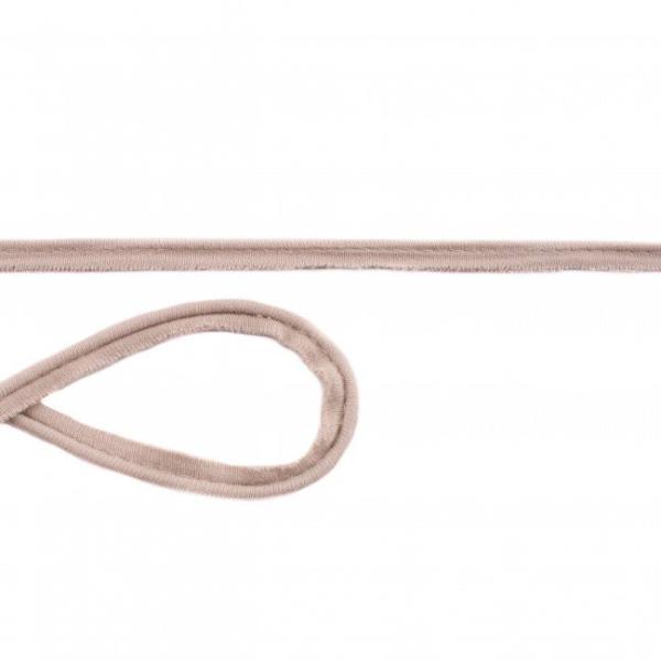 Baumwoll Jersey Paspelband Breite 10 mm Beige